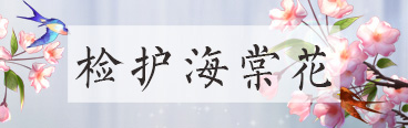 检护海棠花